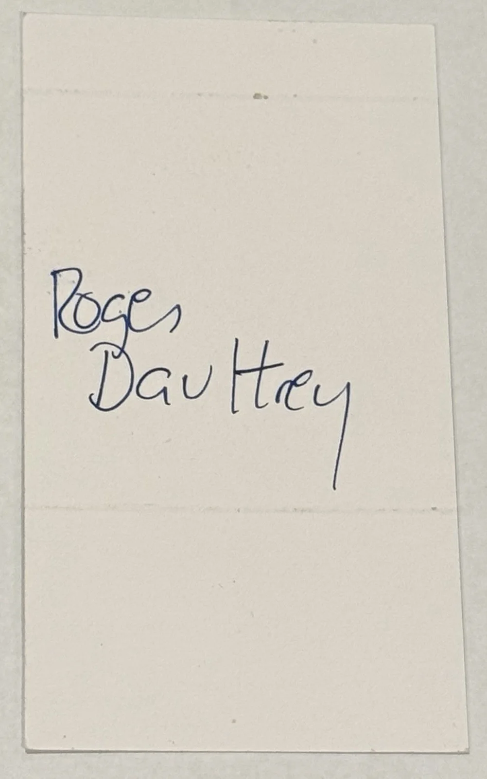 Roger Daltrey Signed Index Card JSA Authentic Autograph The Who, image 5