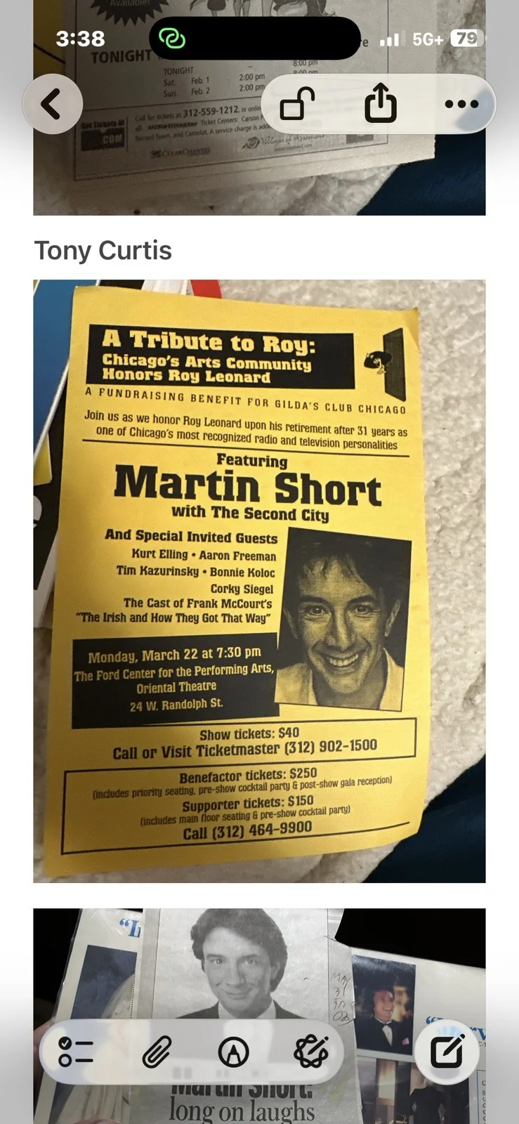 MARTIN SHORT — MARTIN SHORT COMEDIAN SNL ED GRIMLEY SIGNED AUTOGRAPH, image 4