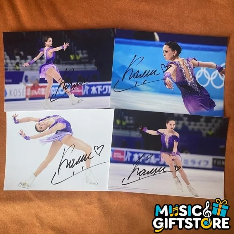 Kamila Valieva Autographed Signed Photo Autographs Figure Skating Rare 2024B #MU, image 2