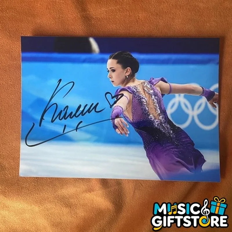 Kamila Valieva Autographed Signed Photo Autographs Figure Skating Rare 2024B #MU, image 3