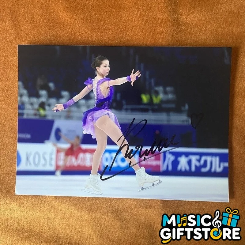 Kamila Valieva Autographed Signed Photo Autographs Figure Skating Rare 2024B #MU, image 4