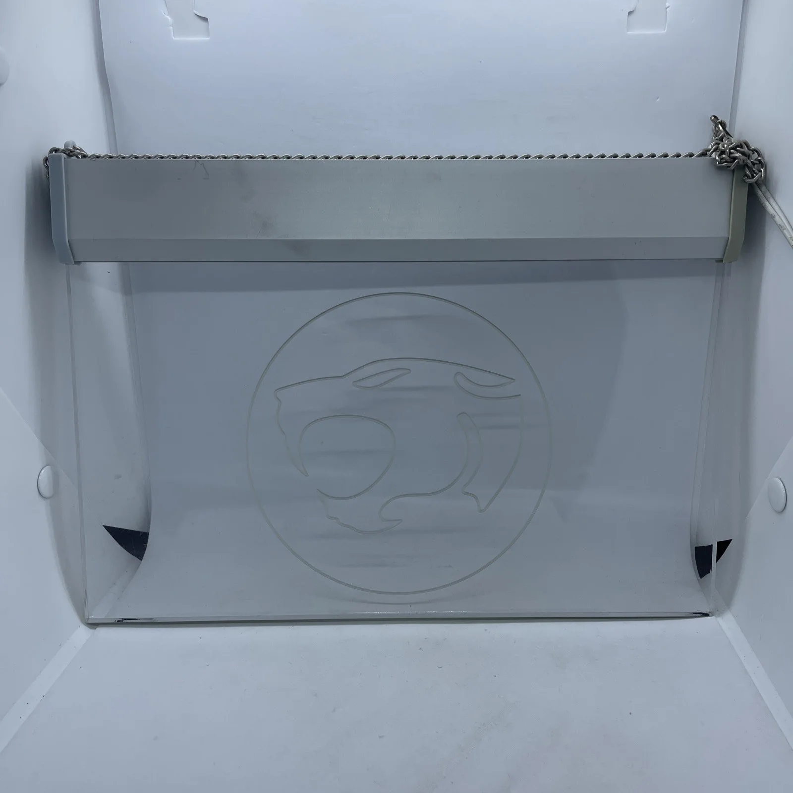 Thundercats LED Light Box Custom Made Thundercats Logo With Hanging Chain, image 5