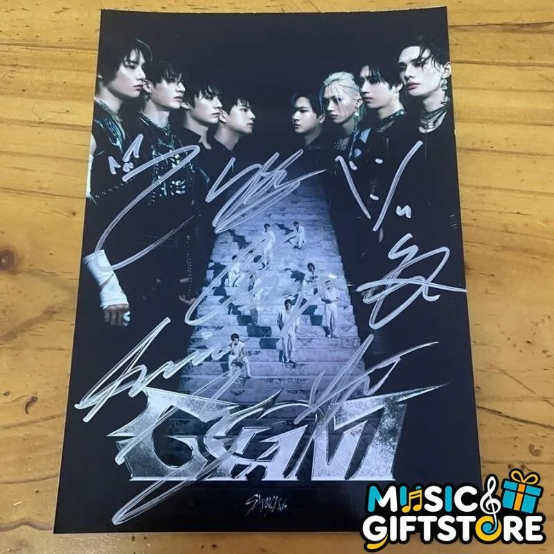 Stray Kids SKZ Group Photo GIANT Autographed Signed K-POP Collection 2024 #MUGS, image 3
