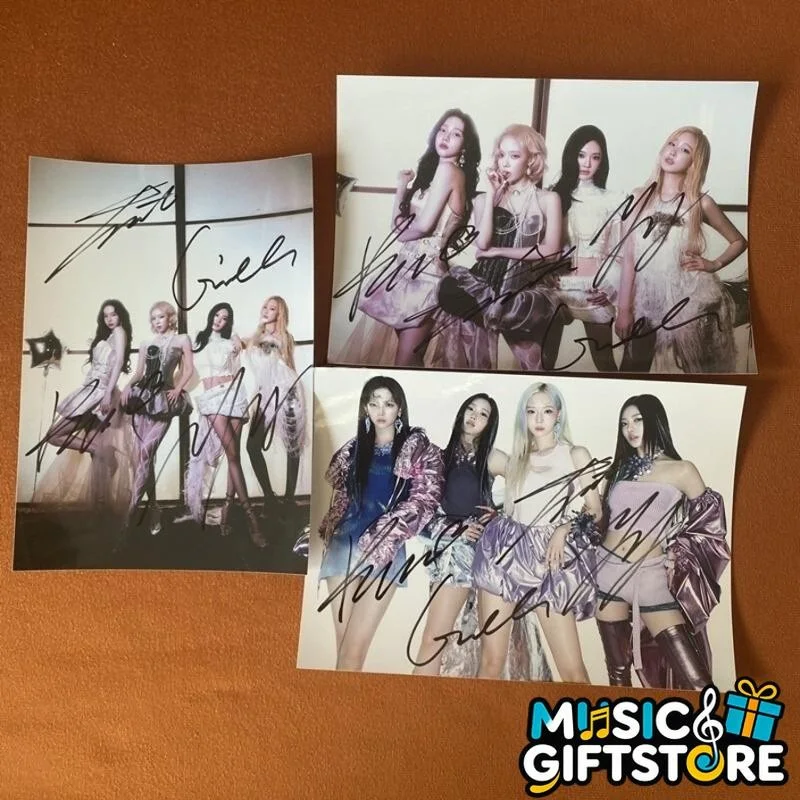 AESPA aespa Group Photo K-POP Collection Metal China 4*6 Autographed 2024A #MUGS, изображение 2