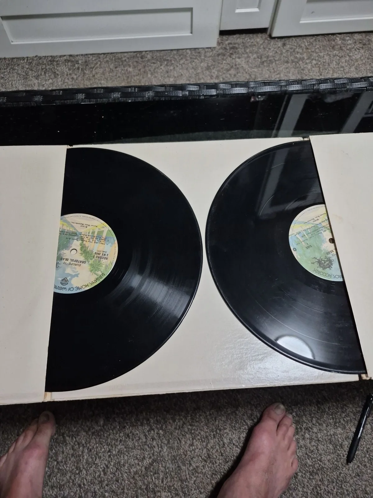 Grateful Dead Europe '72 3LP 1972 Warner Bros 3WX 2668 Live Vinyl, image 3