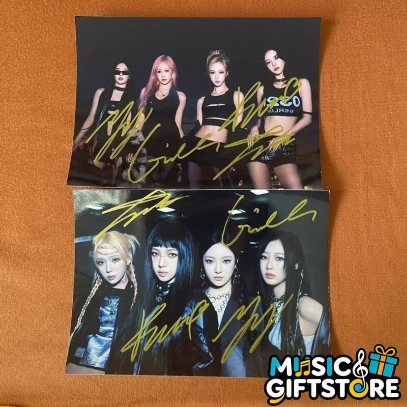 AESPA aespa Group Photo K-POP Collection Metal China 4*6 Autographed 2024B #MUGS, изображение 2