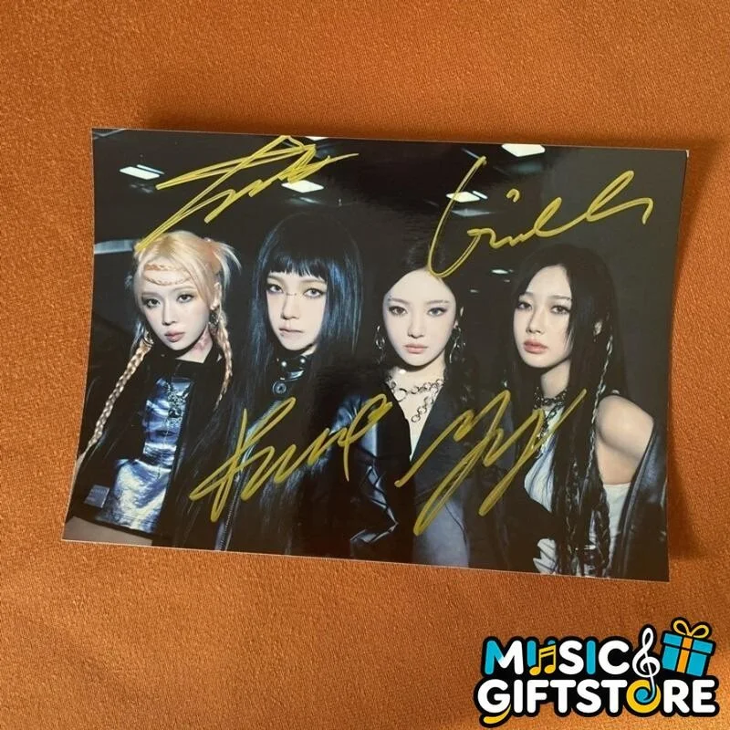 AESPA aespa Group Photo K-POP Collection Metal China 4*6 Autographed 2024B #MUGS, изображение 3