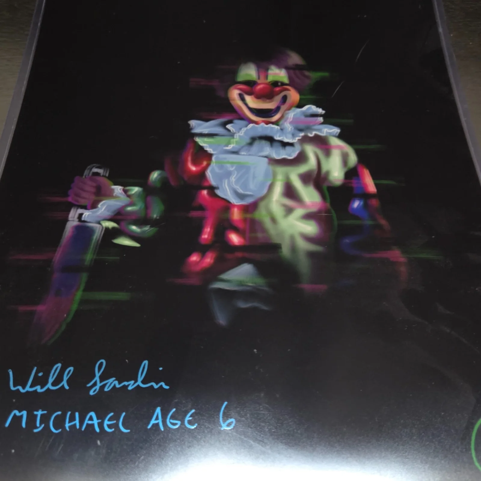 Will Sandin — Halloween 1978: Young Micheal Myers Will Sandin Signed 11x14 Art Poster Beckett, изображение 2
