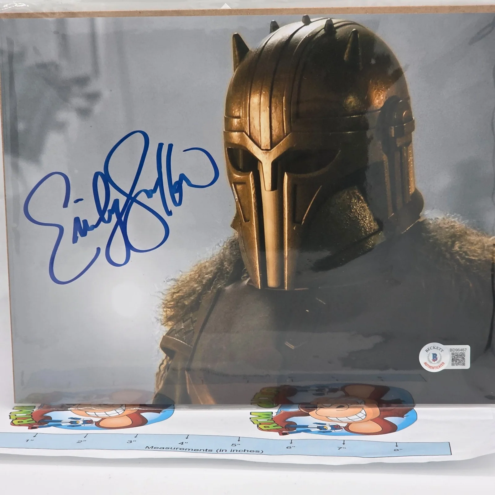 Emily Swallow — The BAM Box Mandalorian Emily Swallow Autograph Photo with COA Beckett 8x10, image 2