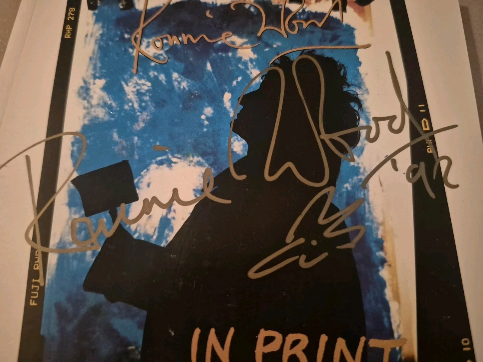 Ronnie Wood Signed Autographed Rolling Stones Cd Book Doodle, image 2