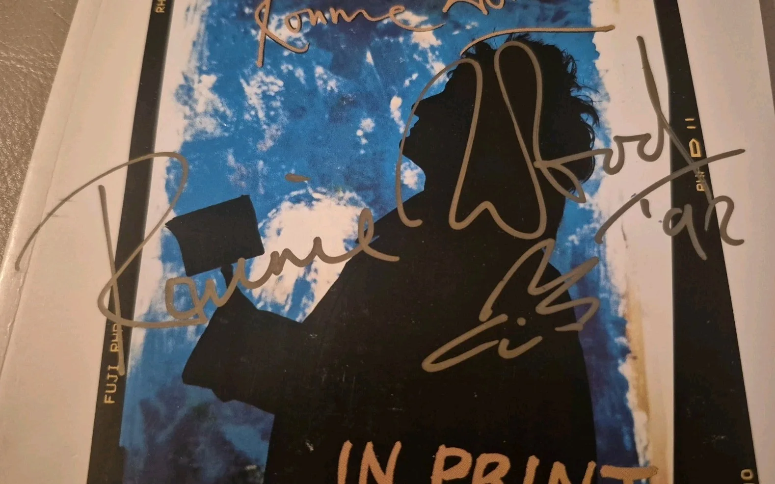 Ronnie Wood Signed Autographed Rolling Stones Cd Book Doodle, image 3