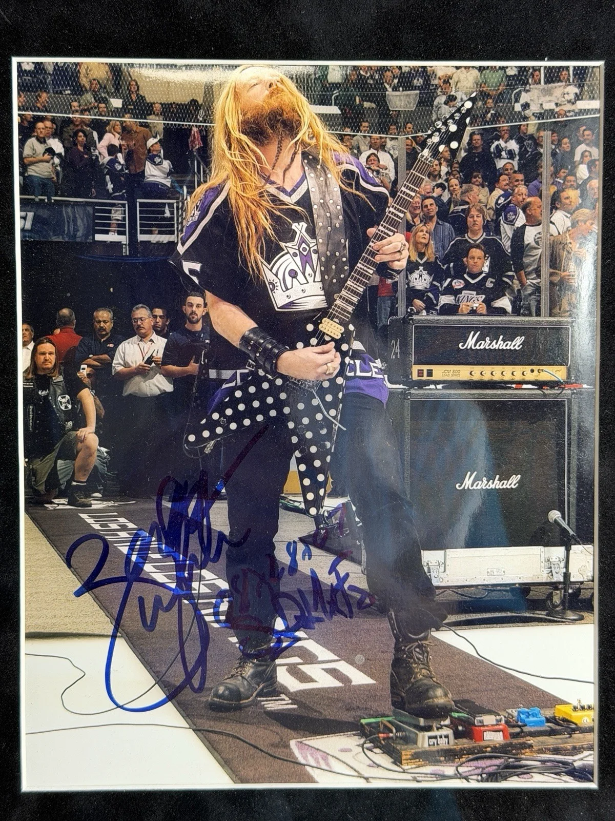 Zakk Wylde Signed Photo Framed 13x16 Black Label Society Guitar Autograph, изображение 4