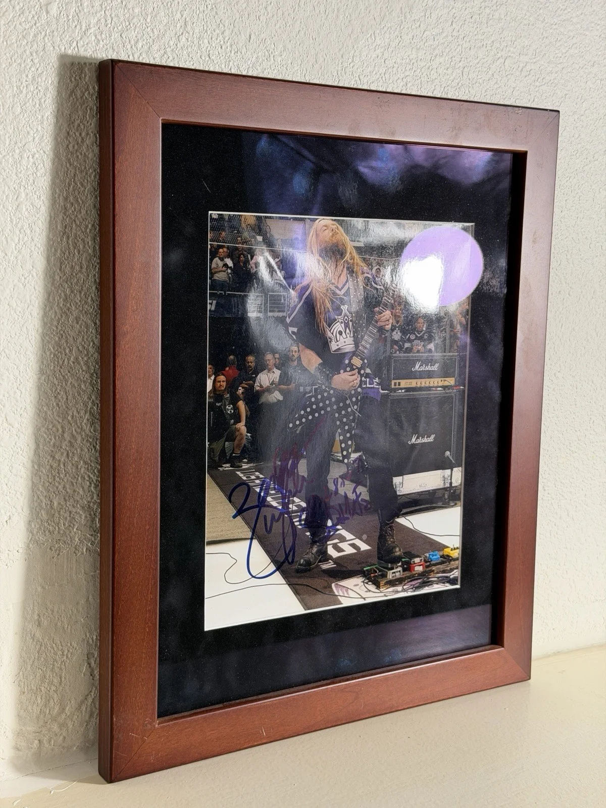 Zakk Wylde Signed Photo Framed 13x16 Black Label Society Guitar Autograph, изображение 5