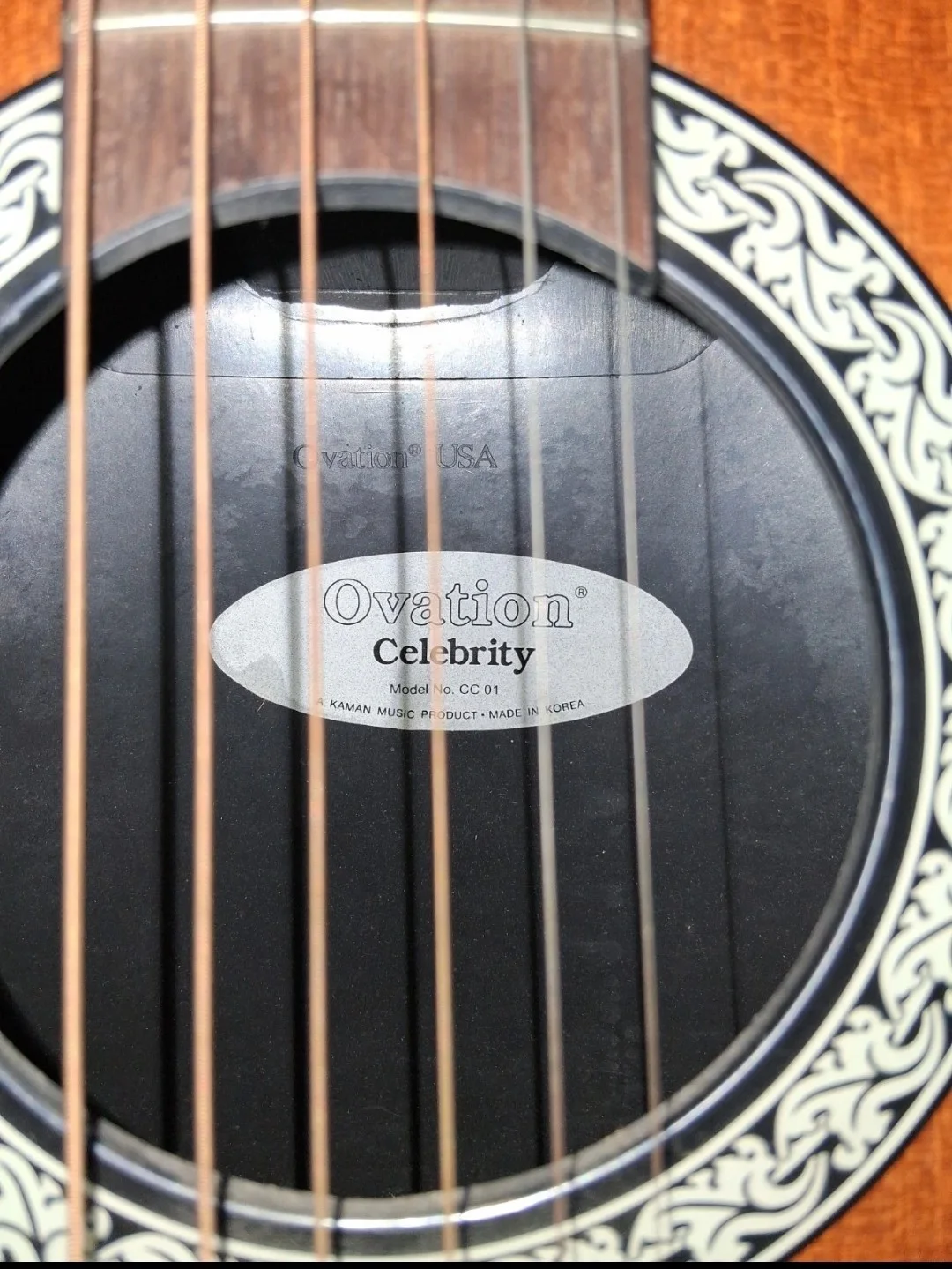 Ovation Celebrity Acoustic Electric Guitar Signed by Melissa Etheridge with Case, image 5
