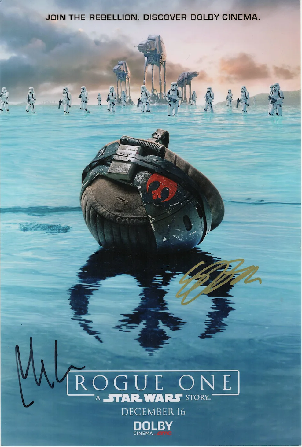 Gareth Edwards — Star Wars Rogue One Cast Autographed Signed Poster Photo AMCo COA 1171