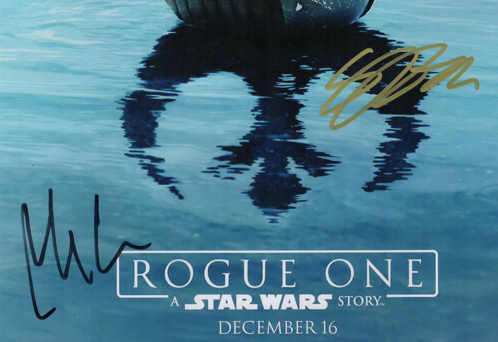 Gareth Edwards — Star Wars Rogue One Cast Autographed Signed Poster Photo AMCo COA 1171, изображение 2