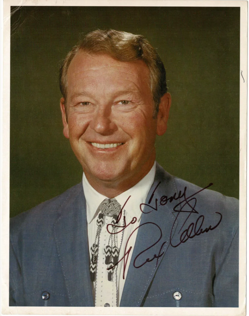 Rex Allen — Rex Allen Disney Narrator Autographed Signed Photo AMCo COA 19221