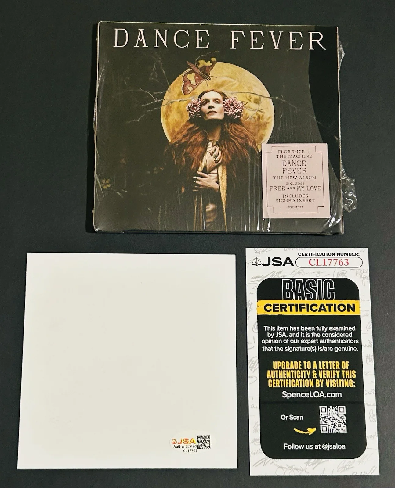 FLORENCE + THE MACHINE "Dance Fever' AUTOGRAPHED SIGNED INSERT & CD **JSA COA**, image 2