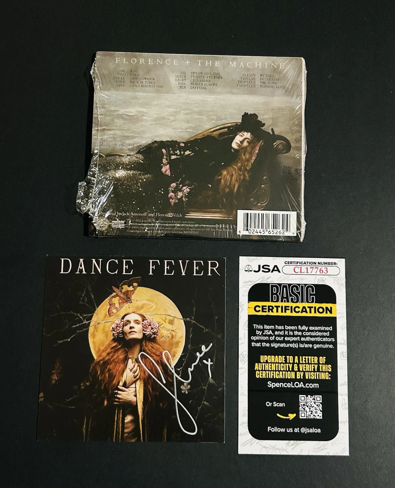 FLORENCE + THE MACHINE "Dance Fever' AUTOGRAPHED SIGNED INSERT & CD **JSA COA**, image 4