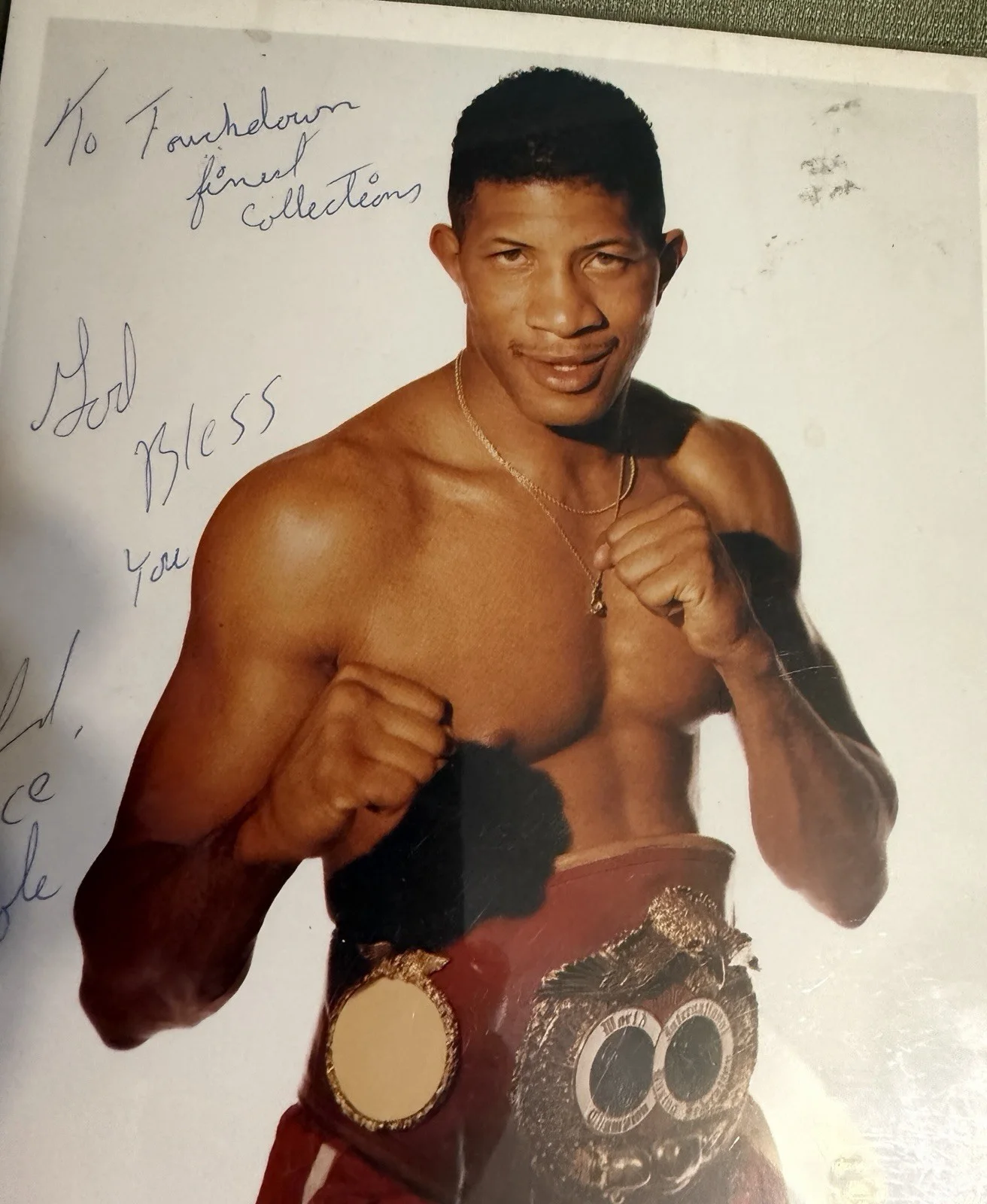 vintage AL “ICE” COLE AUTOGRAPHED PHOTO (8x10”) SIGNED PICTURE boxing/boxer RARE, изображение 2