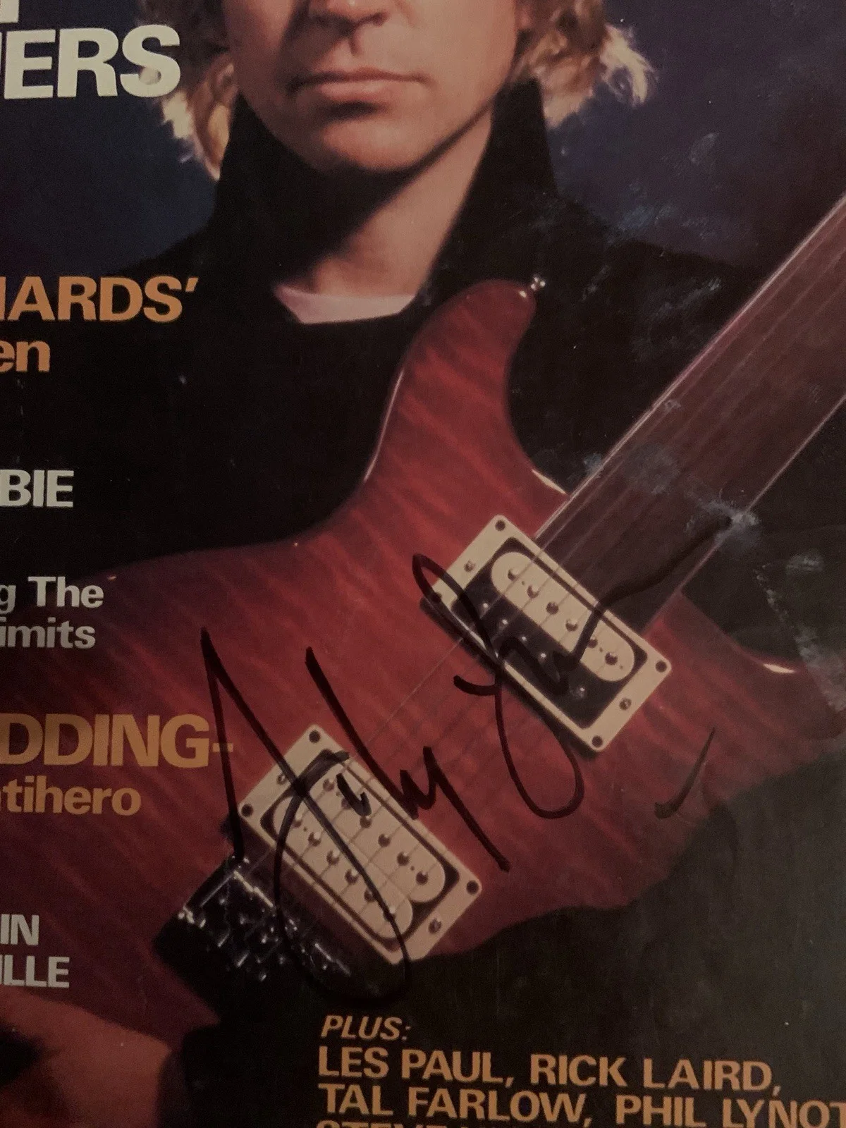 Andy Summers signed Guitar World magazine, image 2