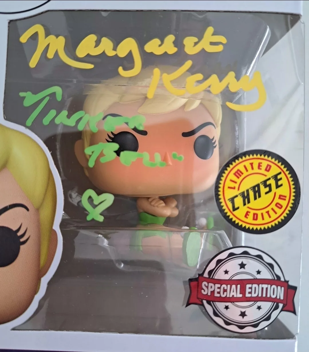 *MARGARET KERRY* Signed Auto Funko Pop Tinker Bell #1198 SE Chase JSA COA Disney, image 4