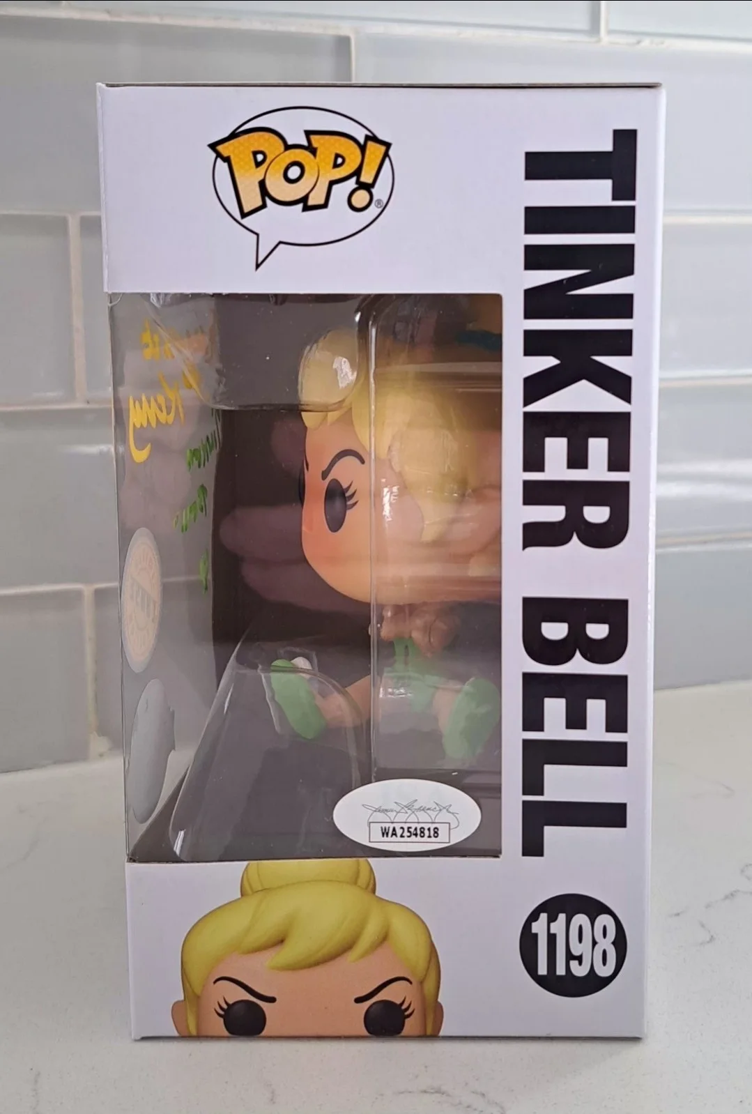 *MARGARET KERRY* Signed Auto Funko Pop Tinker Bell #1198 SE Chase JSA COA Disney, image 5