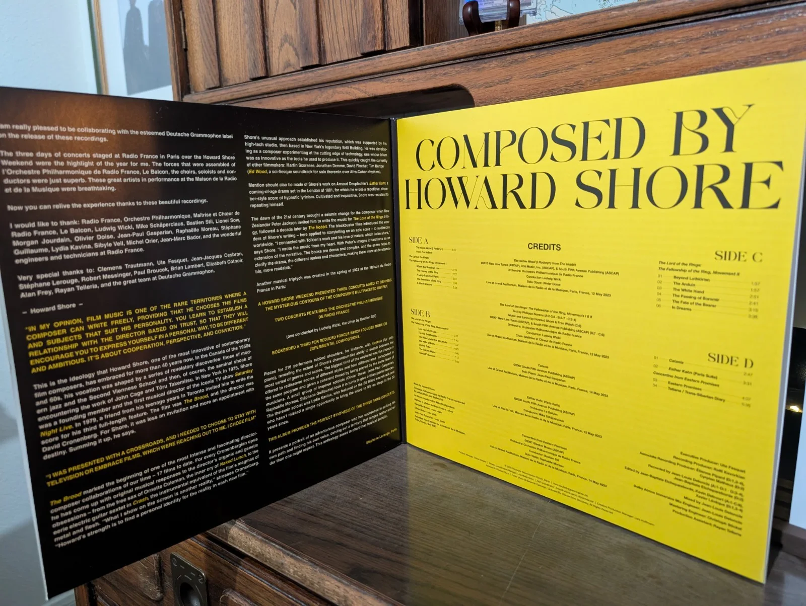 SIGNED HOWARD SHORE ANTHOLOGY VINYL THE LORD OF THE RINGS COMPOSER SHEET MUSIC, изображение 4