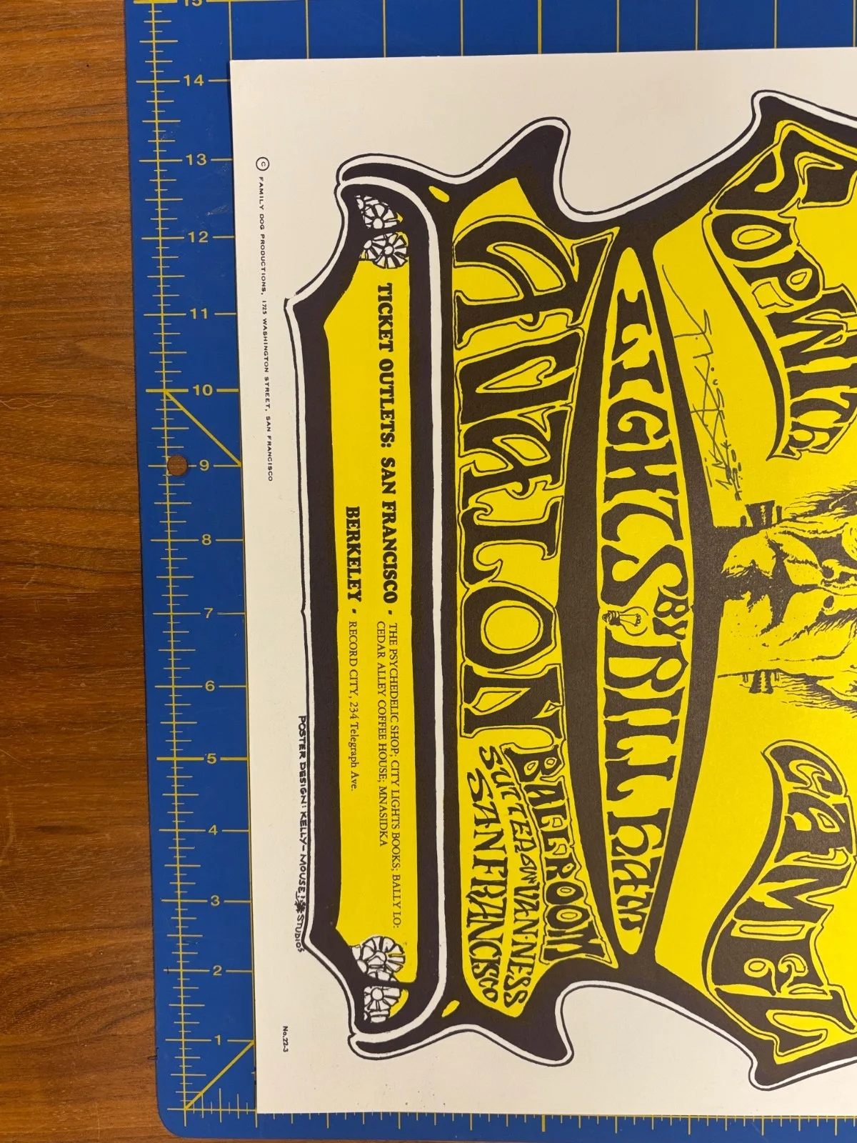 Grateful Dead & Co FD-22 Frankenstein 'Greatful' SIGNED S. Mouse + Doodle, image 2