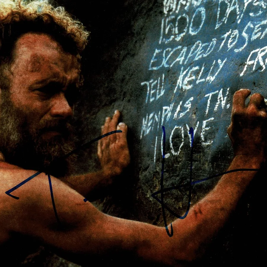 Tom Hanks — Tom Hanks Castway Autographed Signed 11x14 Photo AMCo COA 8862, изображение 2