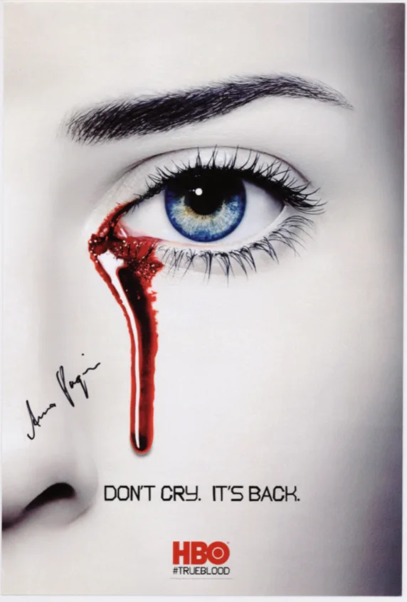 Anna Paquin — Anna Paquin True Blood Autographed Signed Poster AMCo COA 20358
