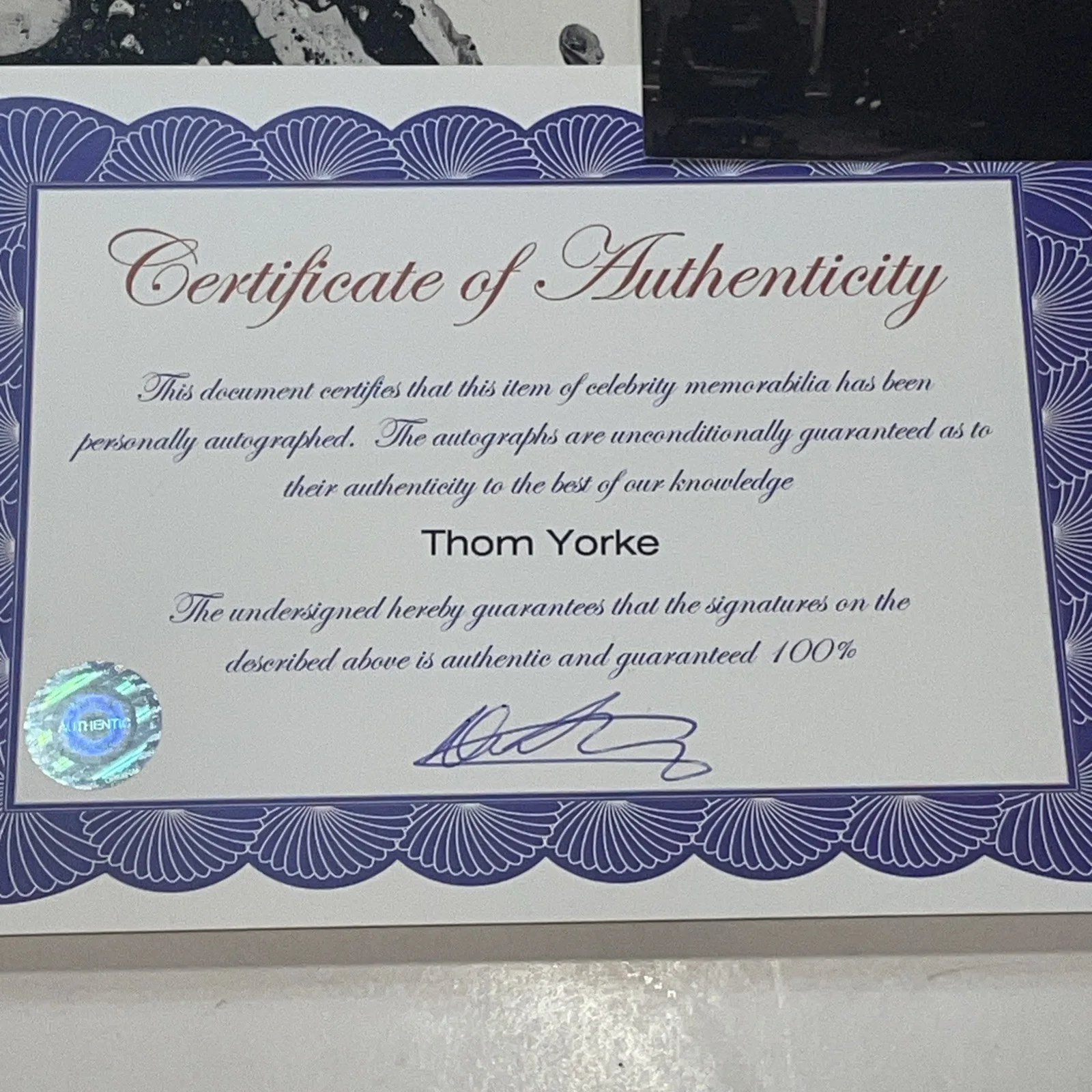 Thom Yorke Signed 8x10 Autographed Photo Radiohead W/ COA, изображение 5