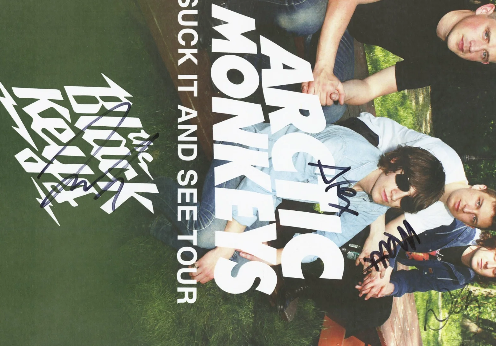 Arctic Monkeys autographed gig poster Alex Turner, Jamie Cook, Nick O'Malley, image 2