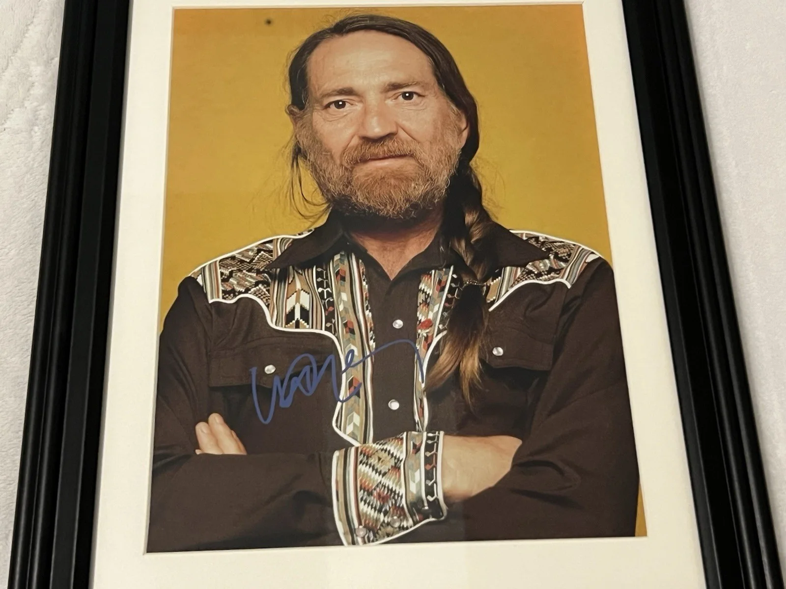 WILLIE NELSON Autographed 8 X 11.5 Signed Photo Framed Country Legend, изображение 3