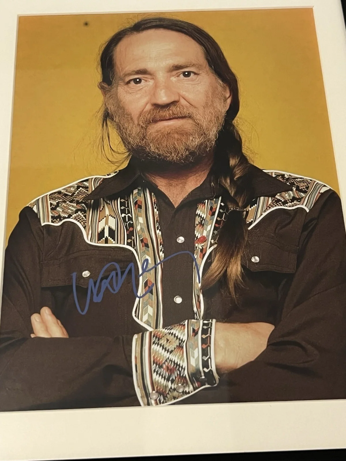 WILLIE NELSON Autographed 8 X 11.5 Signed Photo Framed Country Legend, изображение 4