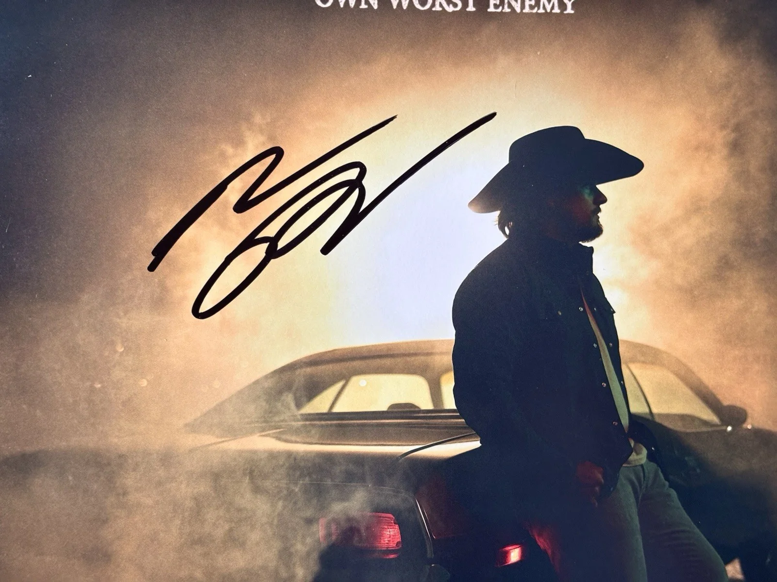 Gavin Adcock Signed Vinyl Own Worst Enemy Autographed BECKETT Authentic Country, изображение 2