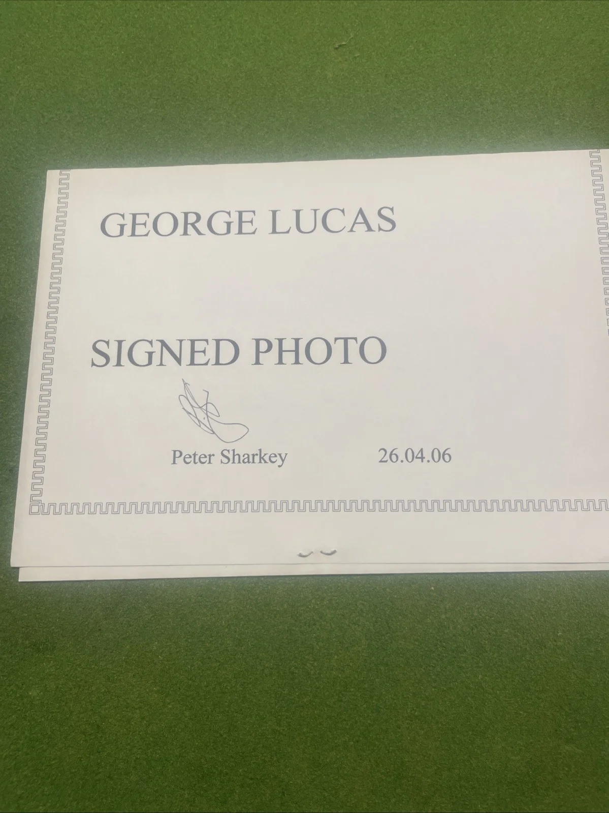 Signed Photo George Lucas Star Wars Death Star with COA Autograph And Frame, изображение 3