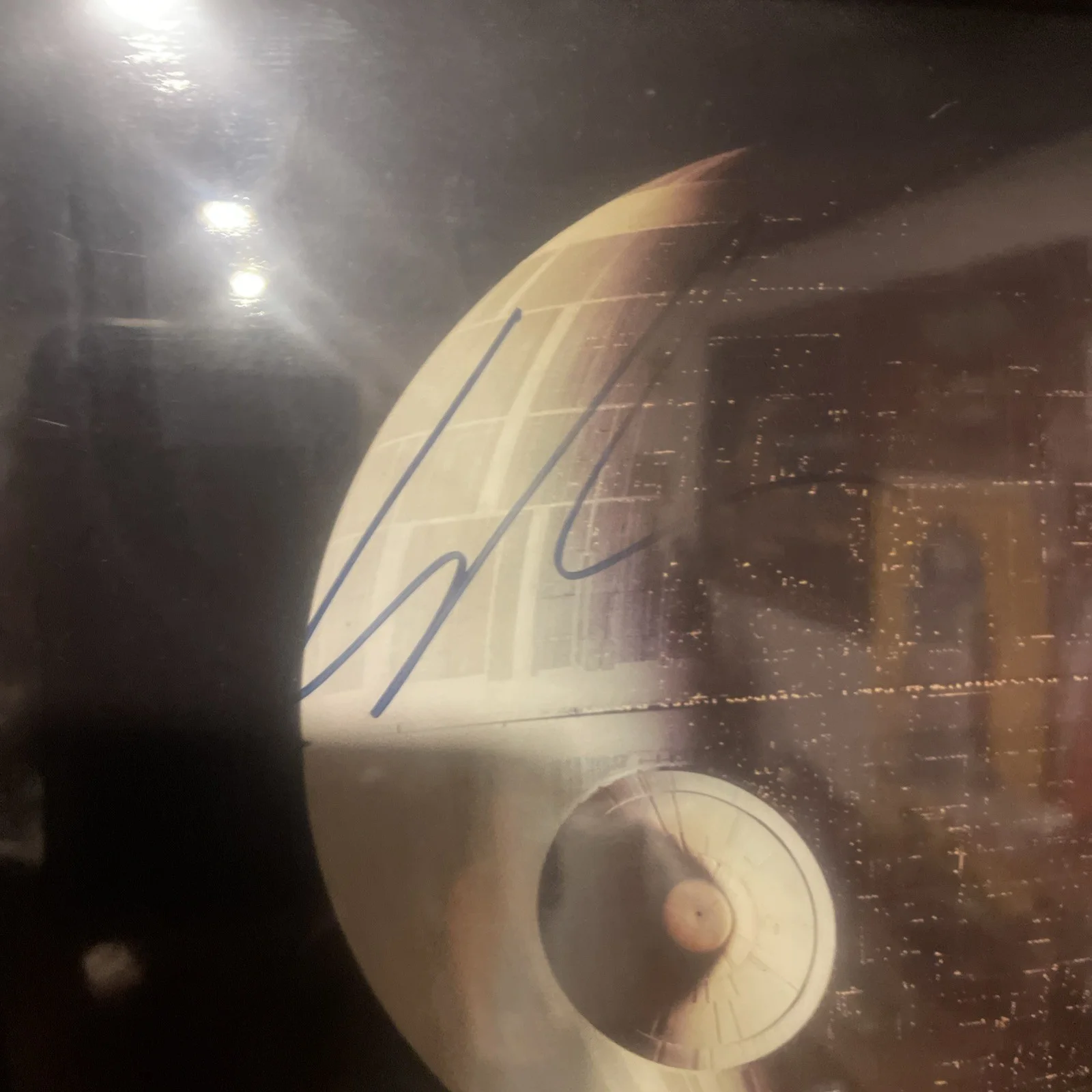 Signed Photo George Lucas Star Wars Death Star with COA Autograph And Frame, изображение 4