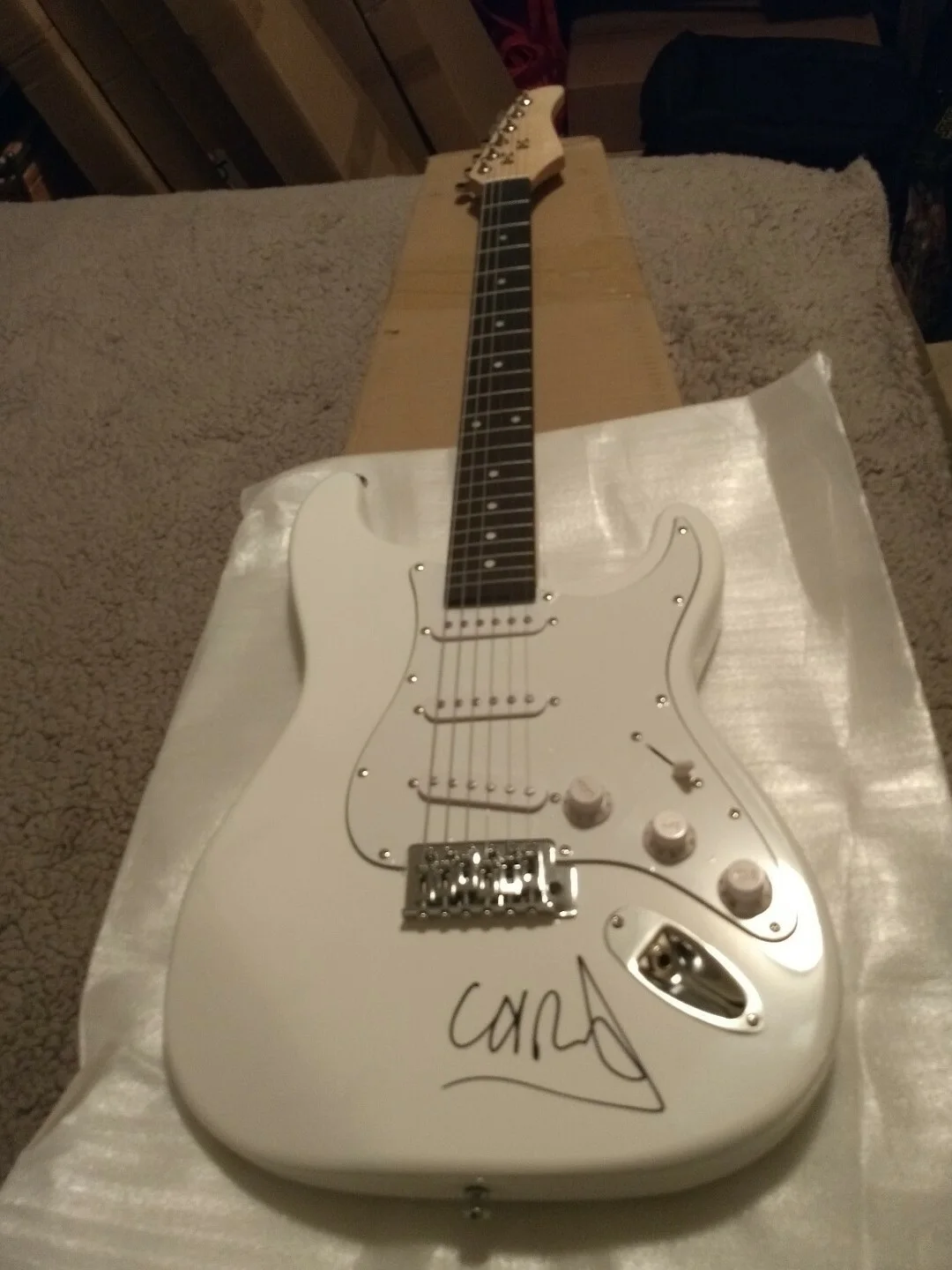 COLDPLAY CHRIS MARTIN Signed GUITAR BECKETT COA #X70555, image 5