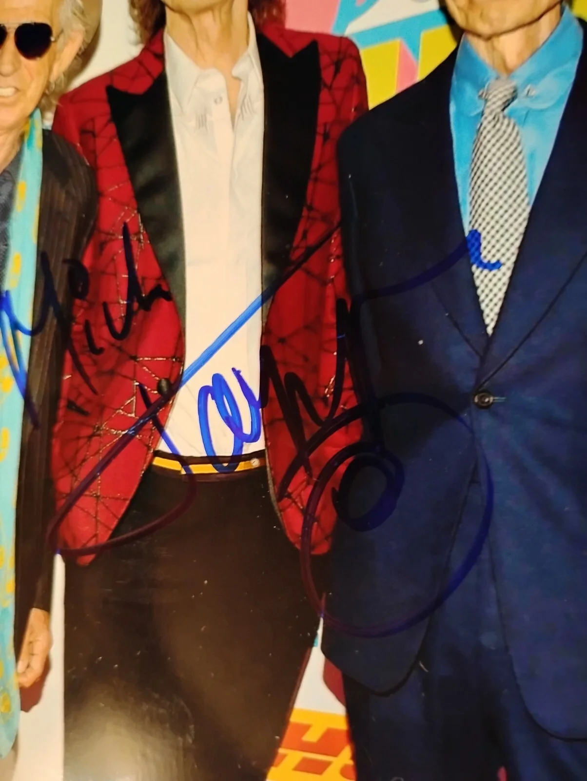 MICK JAGGER SIGNED PHOTO WITH CONCERT POSTER & COA INCLUDED The Rolling Stones, изображение 4