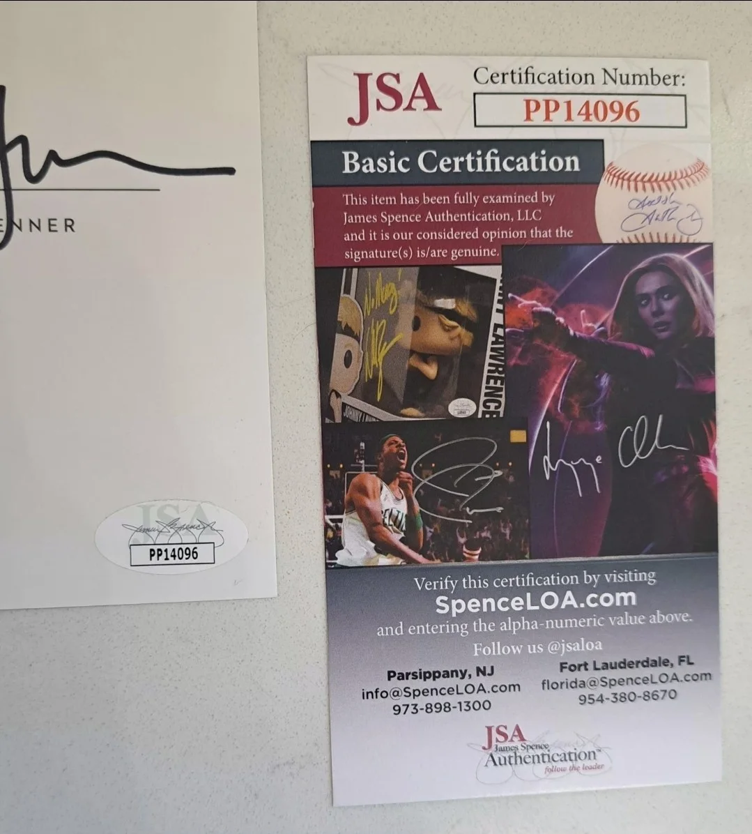 *KYLIE & KENDALL JENNER* Signed Autograph Cut Book Page w/ 8x10 Photo JSA COA MT, image 5