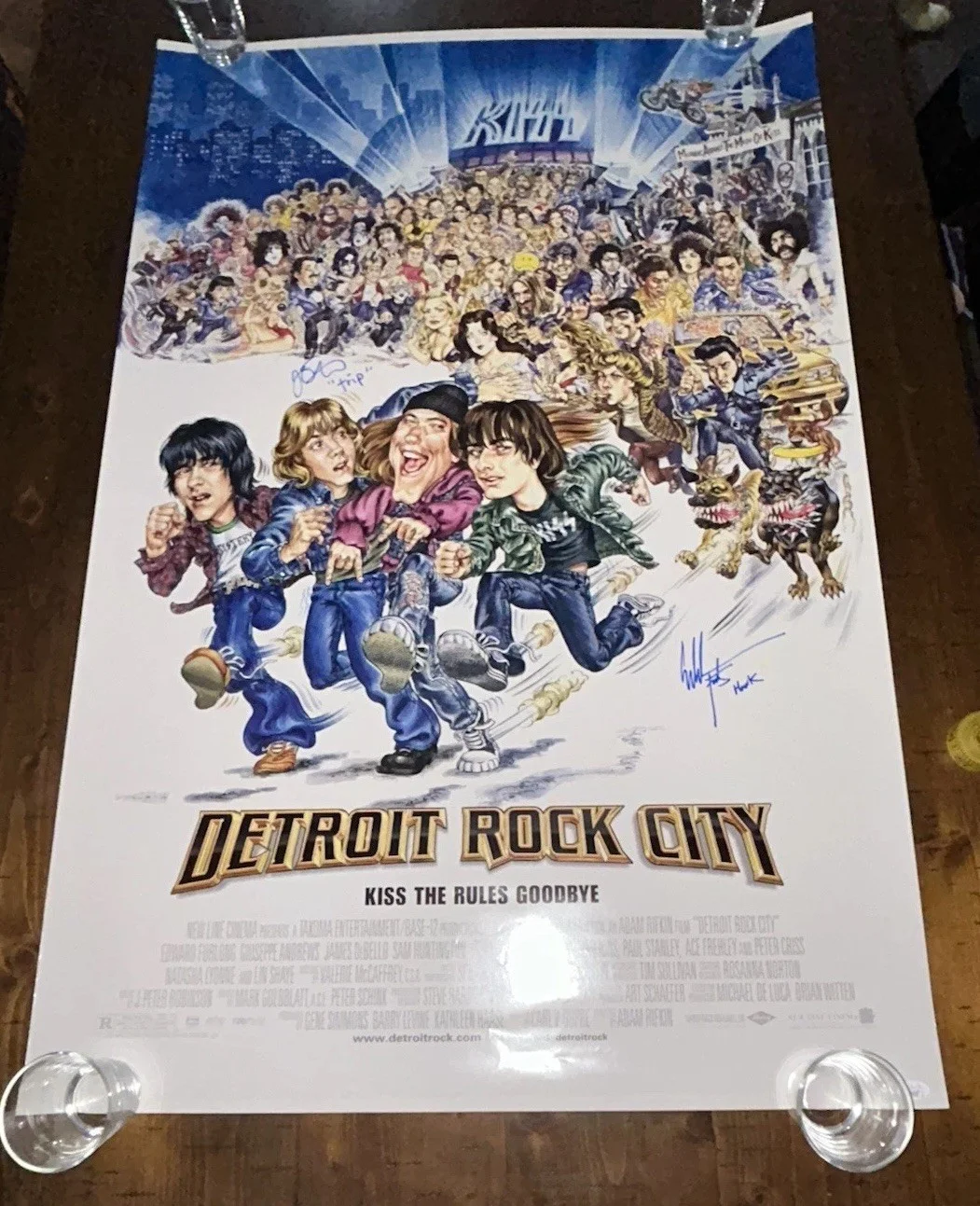 Detroit Rock City original ds movie poster 27x40 signed Furlong and Debello COA, изображение 2