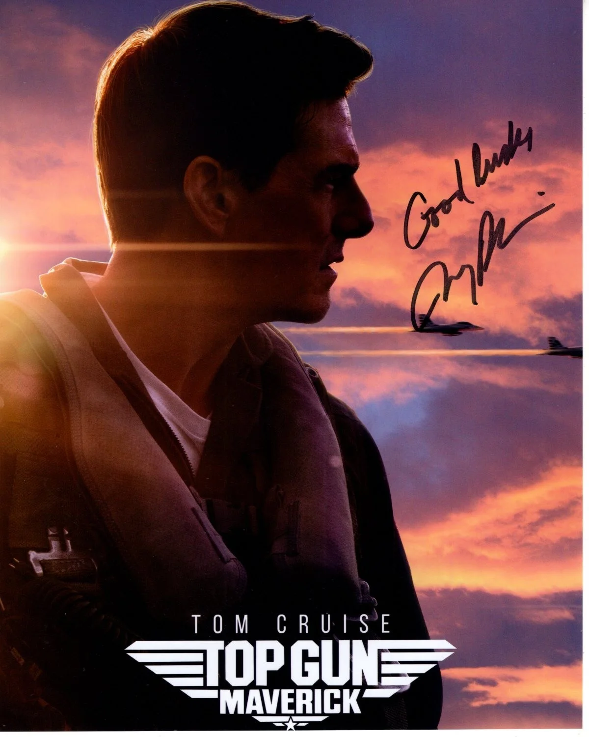 Jerry Bruckheimer — JERRY BRUCKHEIMER Signed 8x10 TOP GUN MAVERICK Photo w/ Hologram COA
