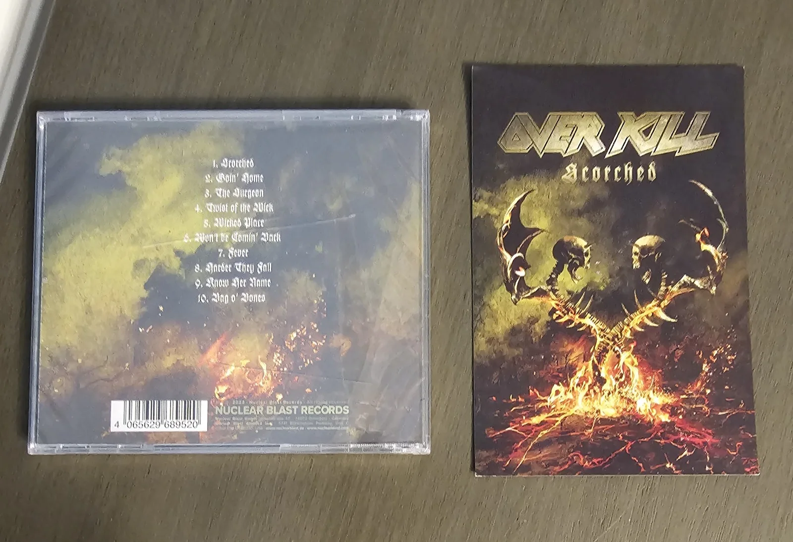 Overkill - Scorched CD w/ Signed Postcard NEW Sealed 2023, image 4