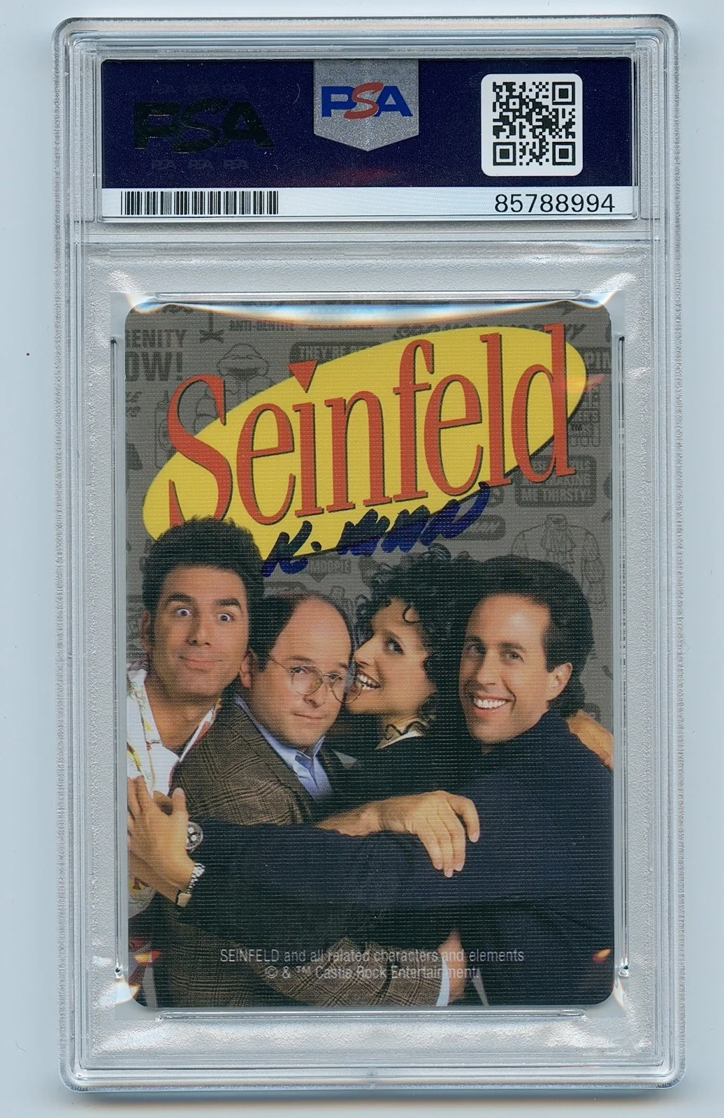 Michael Richards — Michael Richards Signed Autographed Seinfeld Tv Show Playing Card Assman Slabbed, image 2