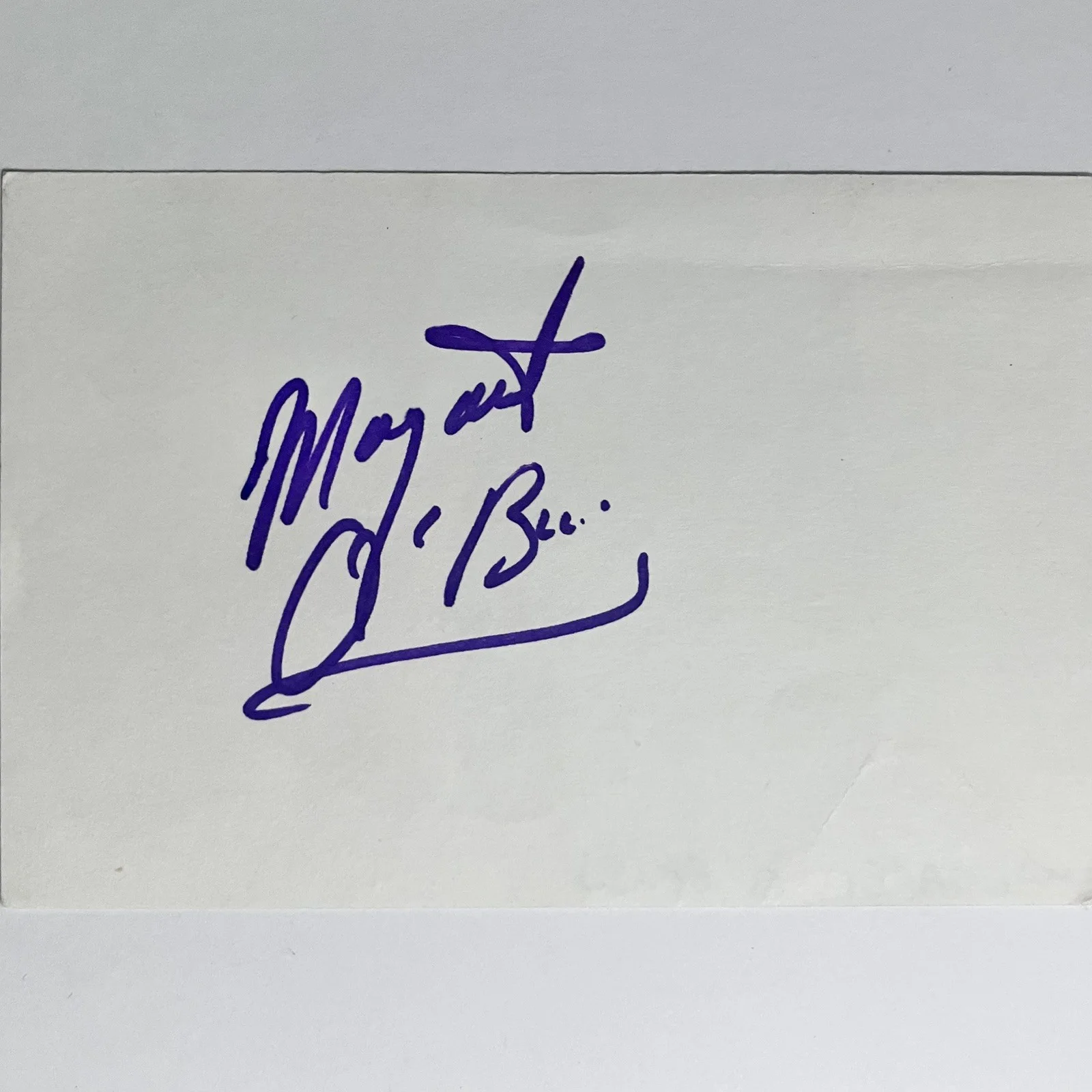 Margaret O’Brien — MARGARET O’BRIEN Signed Card / MEET ME IN ST. LOUIS, Little Women, SECRET GARDEN, изображение 2