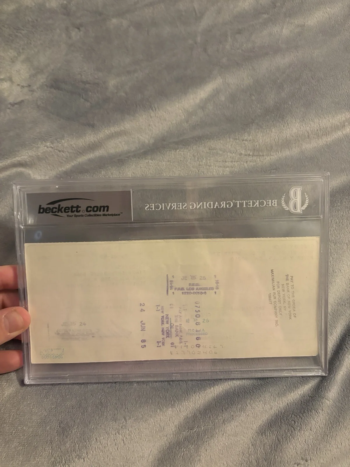 Gregory Peck — Gregory Peck Signed Check Beckett BAS Autograph Auto Actor, image 2