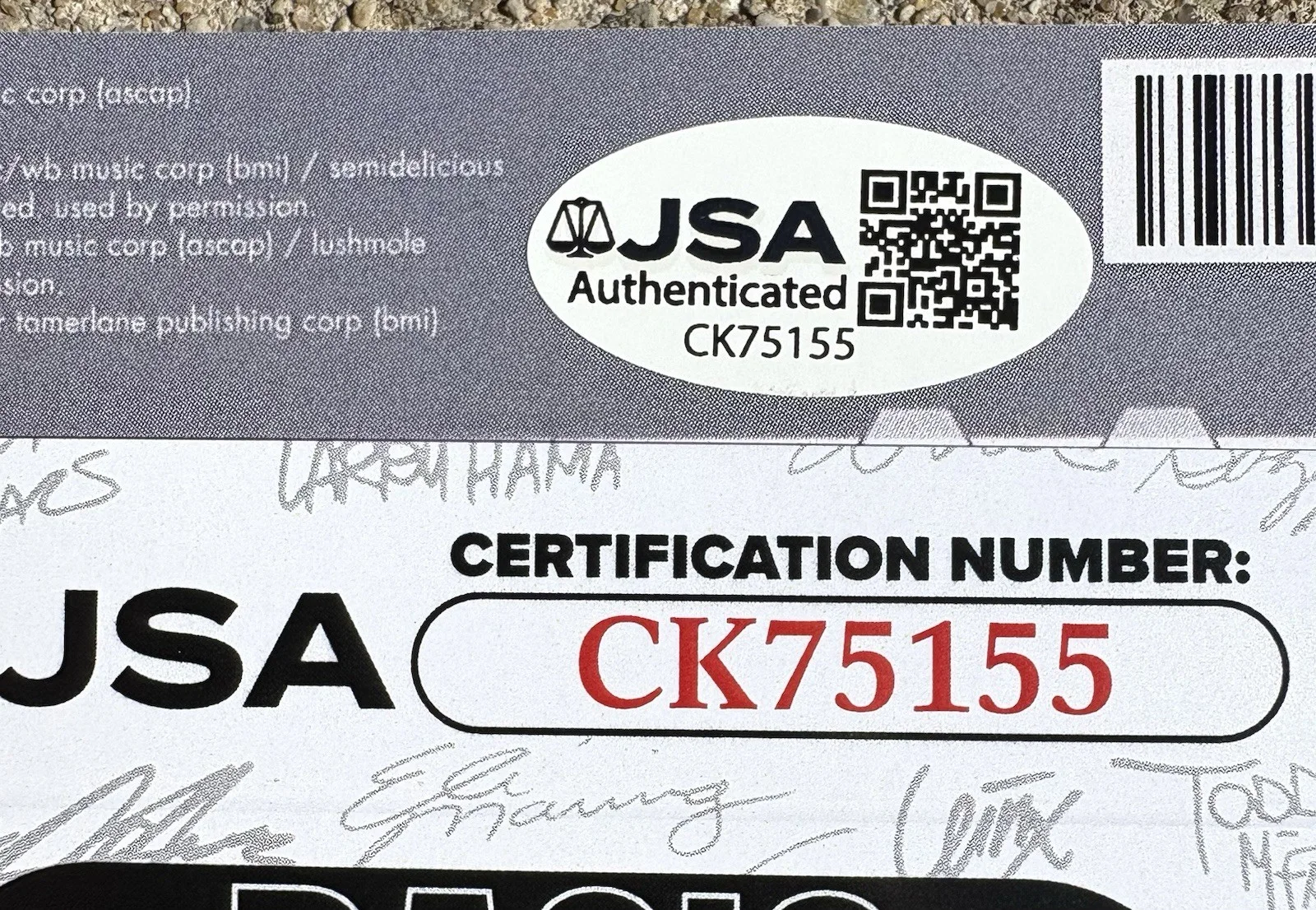 SEMISONIC SIGNED CD JSA COA All About Chemistry, image 2