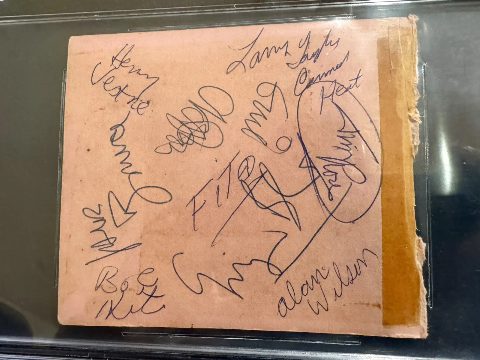 Cream Canned Heat Signed Album Page BAS Clapton Bruce Baker Bob Hite Alan Wilson, image 2