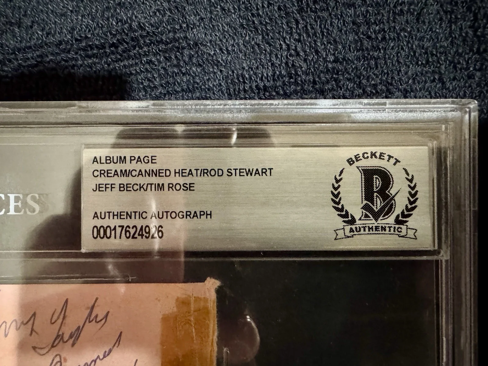 Cream Canned Heat Signed Album Page BAS Clapton Bruce Baker Bob Hite Alan Wilson, image 4